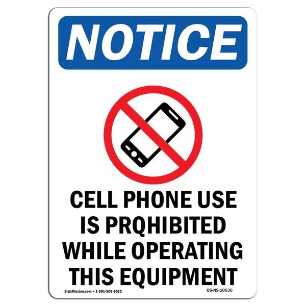 Safety Sign, OSHA Notice, 10